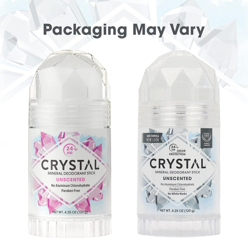 Crystal etiqueta mostrando premios de pureza y confianza
