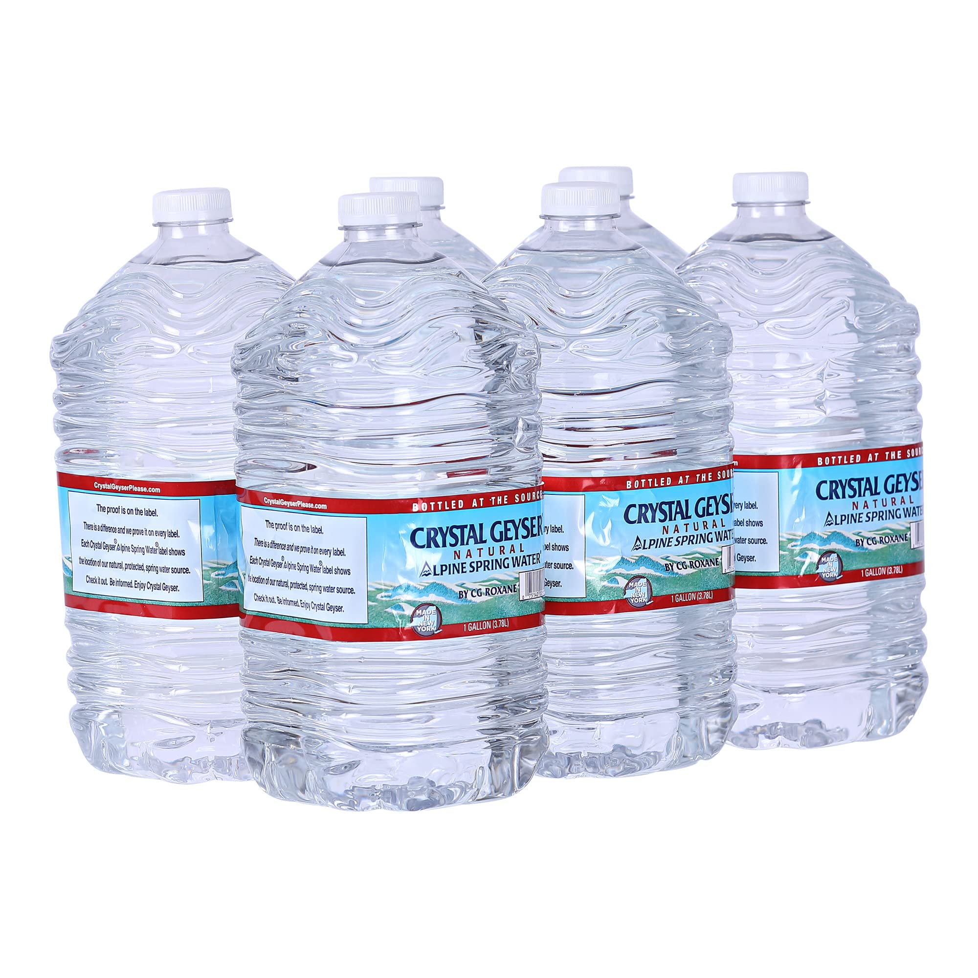 Crystal Geyser garrafa frontal 6 galones, almacenamiento práctico