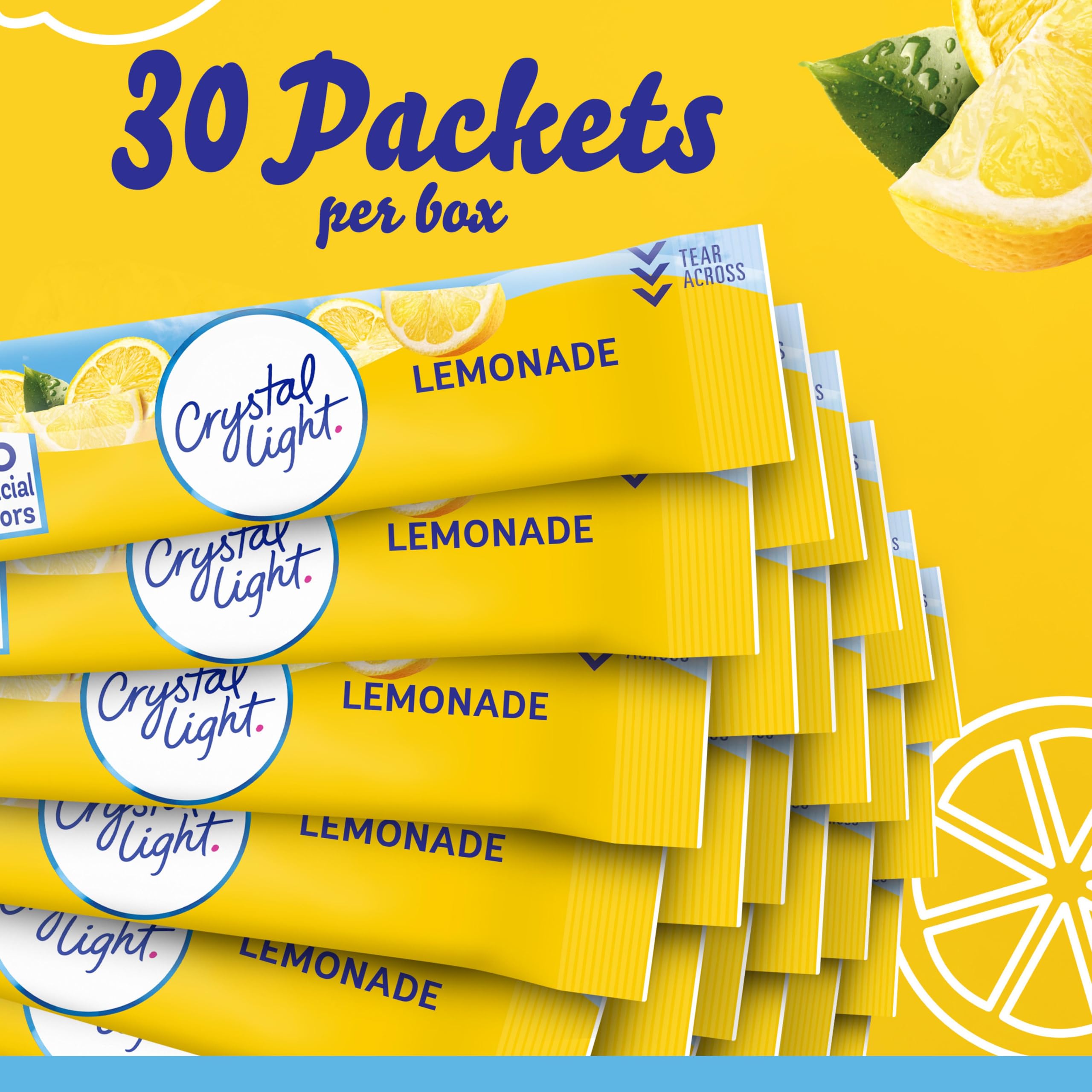 Crystal Light etiqueta y composición en primer plano, ayuda a identificar el producto