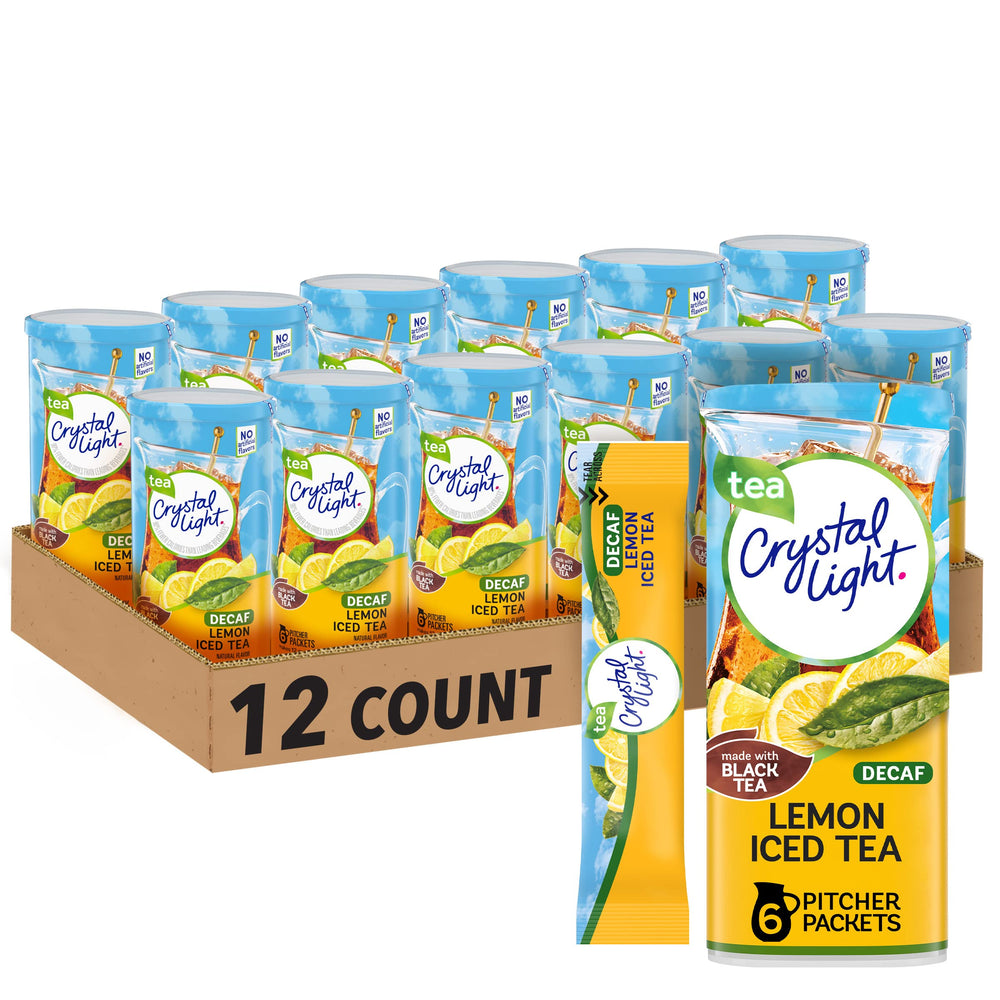 Crystal Light envase frontal mostrando paquete y conveniencia