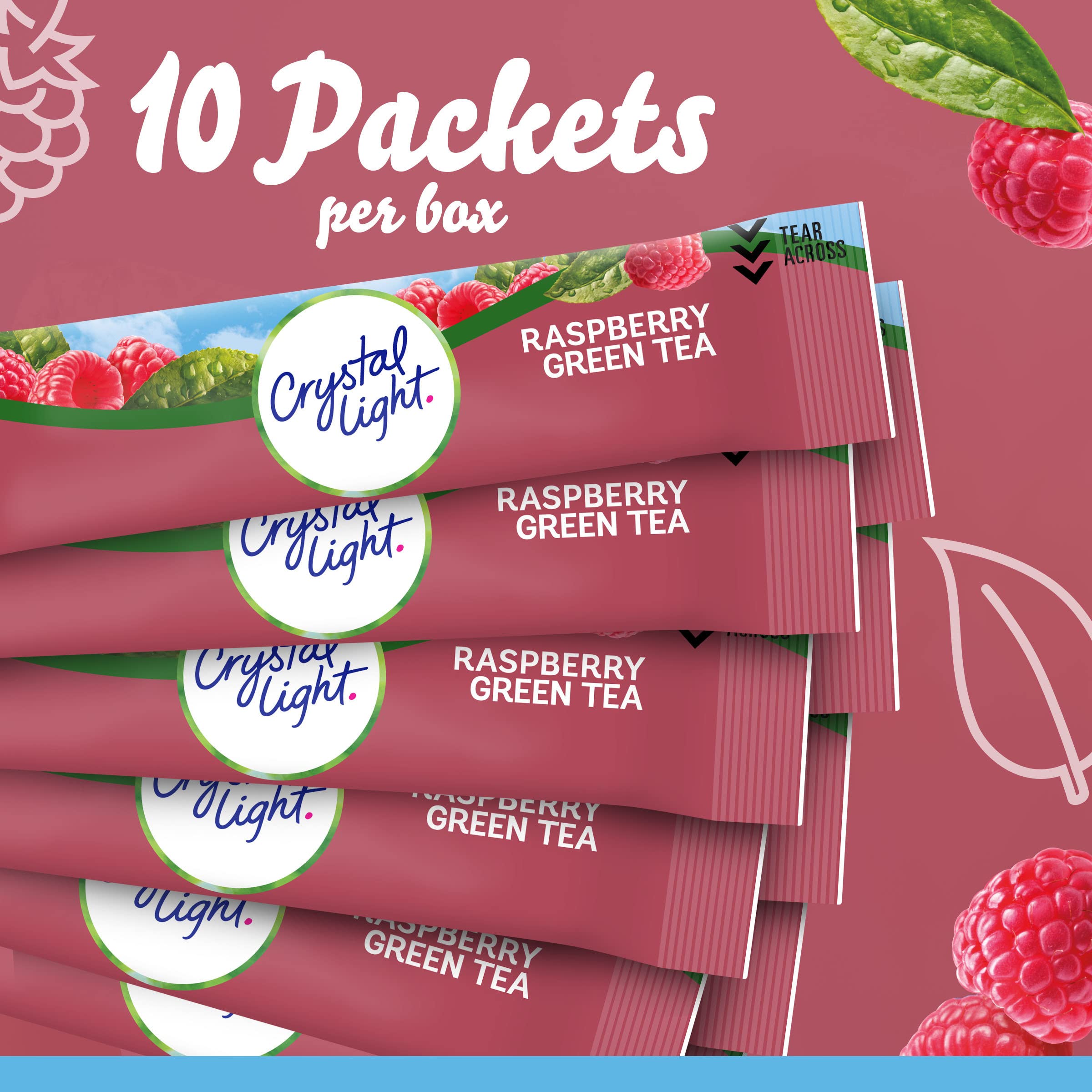 Crystal Light etiqueta de ingredientes y calorías, información clara y rápida