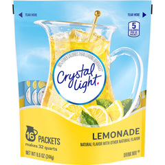 Crystal Light sobre abierto listo para disolver y preparar al instante