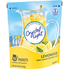 Crystal Light polvo de limonada textura fina para disolución rápida