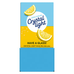Crystal Light polvo en primer plano, textura fina fácil de disolver