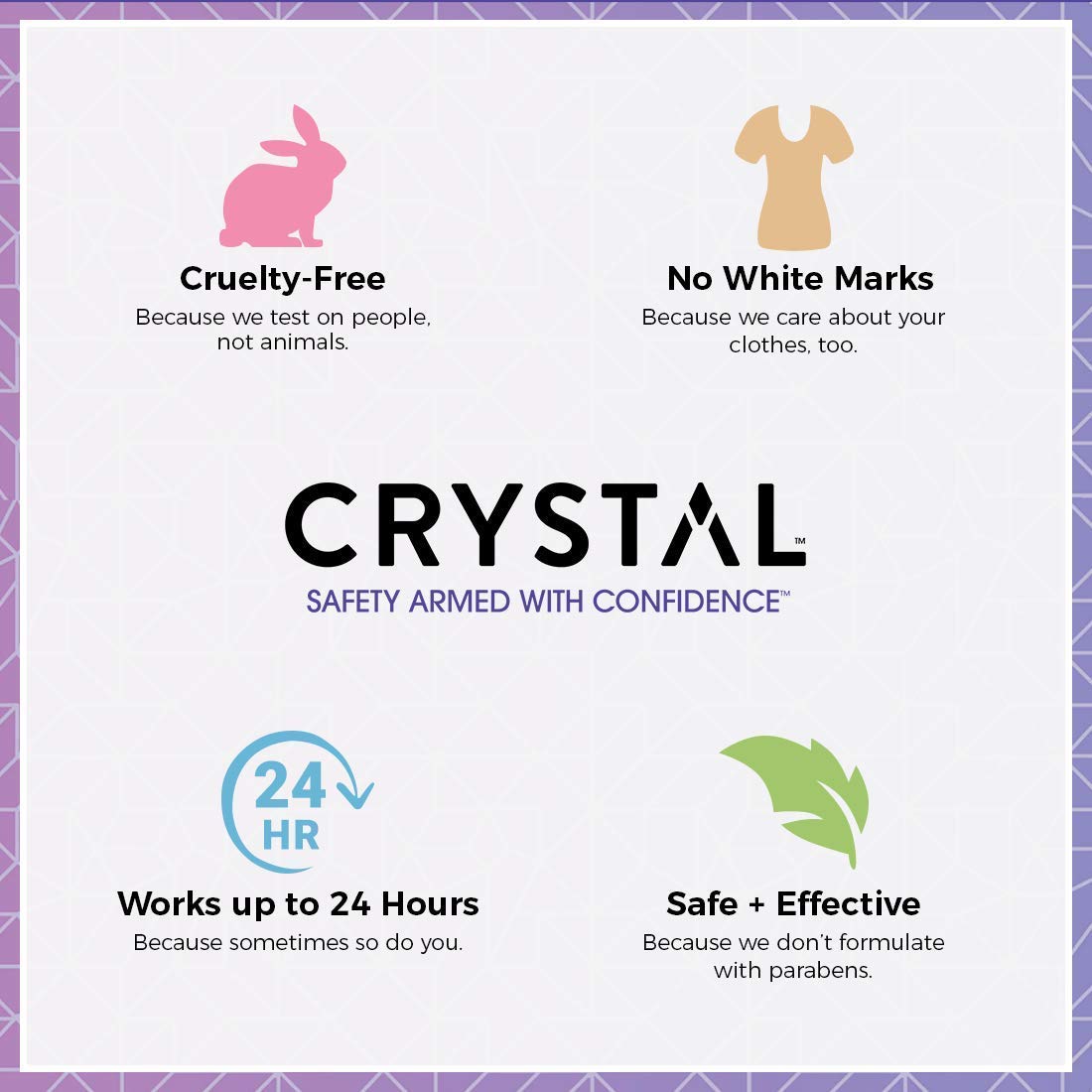 Crystal embalaje de dos unidades listo para llevar y compartir