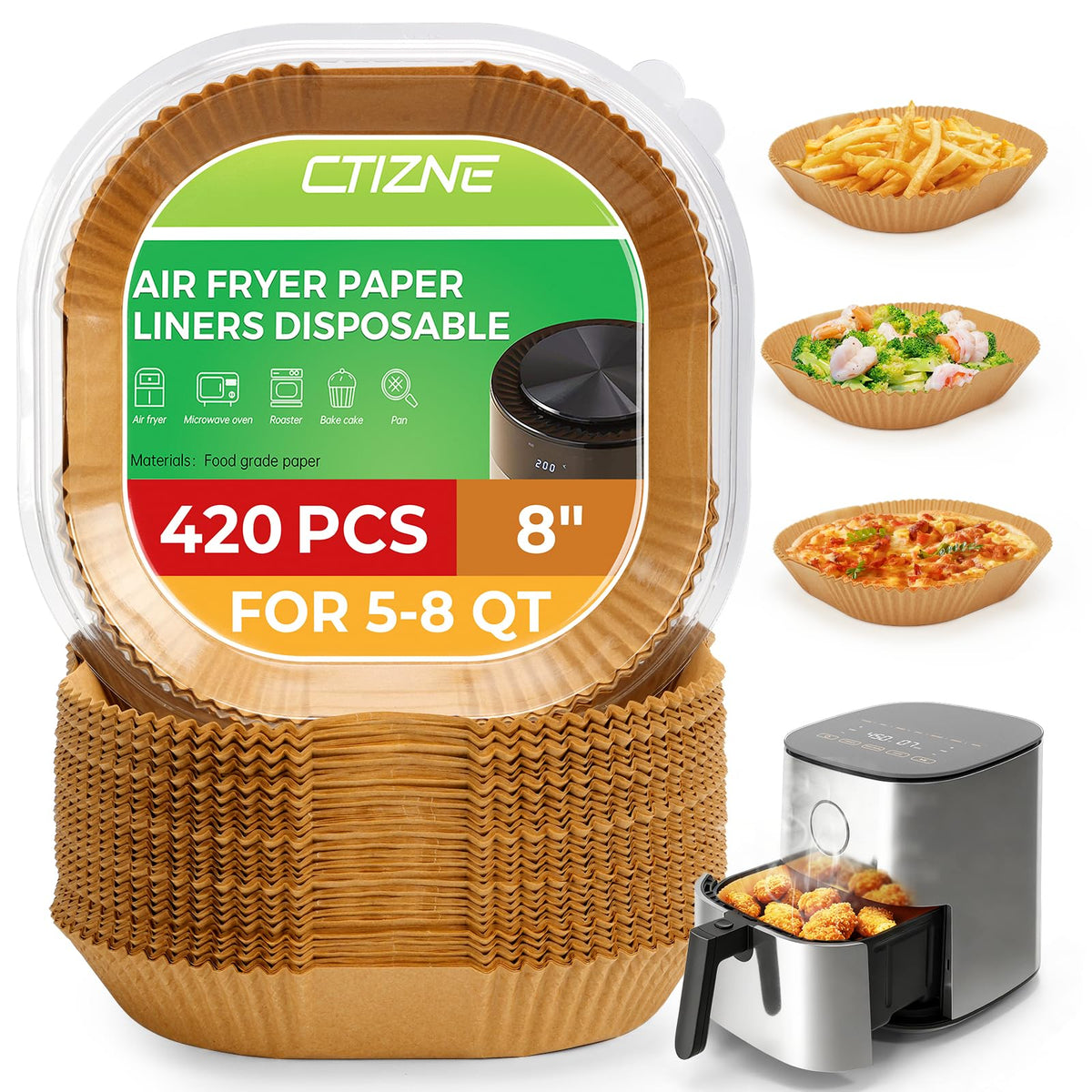 ctizne paquete frontal mostrando 420 fundas, ahorro y conveniencia