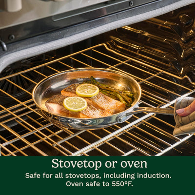 Cuisinart base encapsulada de aluminio para calor uniforme y cocción precisa