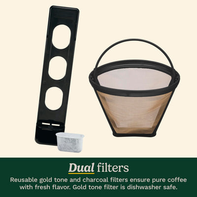Cuisinart Brew Central in kitchen lifestyle scene with served mugs benefit: ideal for morning routines