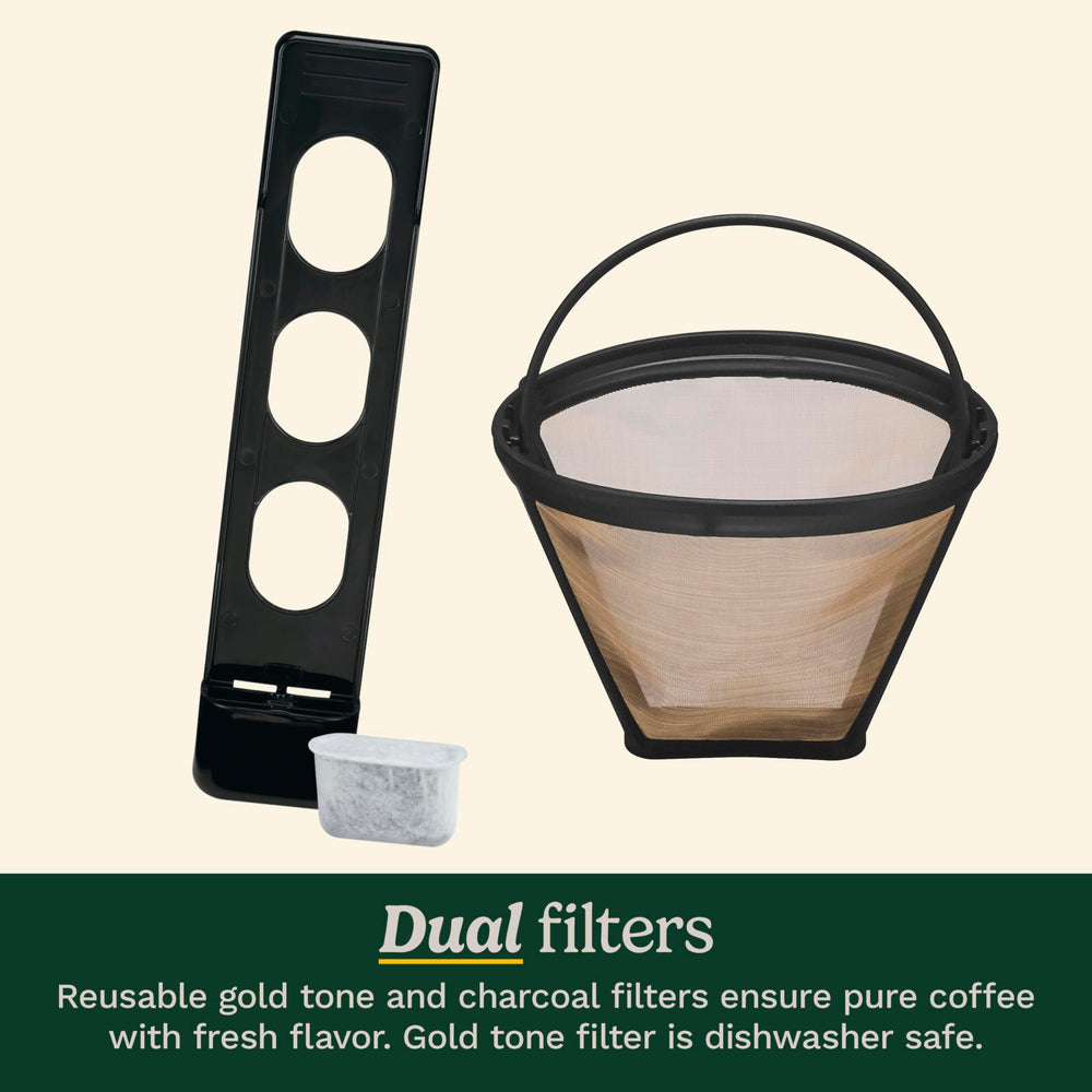 Cuisinart Brew Central in kitchen lifestyle scene with served mugs benefit: ideal for morning routines