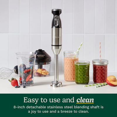 Cuisinart CSB-179 chopper in use chopping herbs, showing quick prep benefit