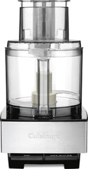Cuisinart front view showing stainless steel body and 14-cup bowl offering durable capacity