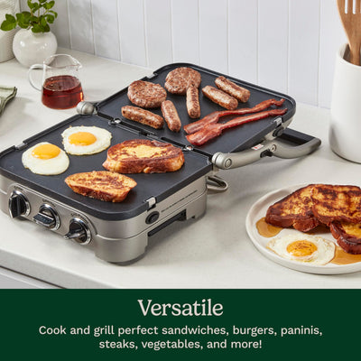 Cuisinart Griddler served with breakfast helping quick family meals