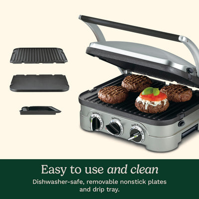 Cuisinart dual temperature controls and dials offering precise heat control
