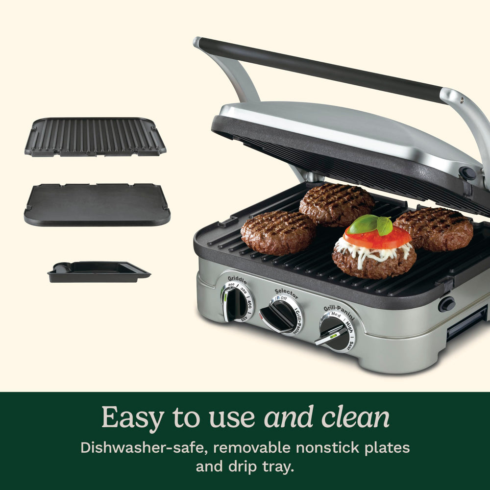Cuisinart dual temperature controls and dials offering precise heat control