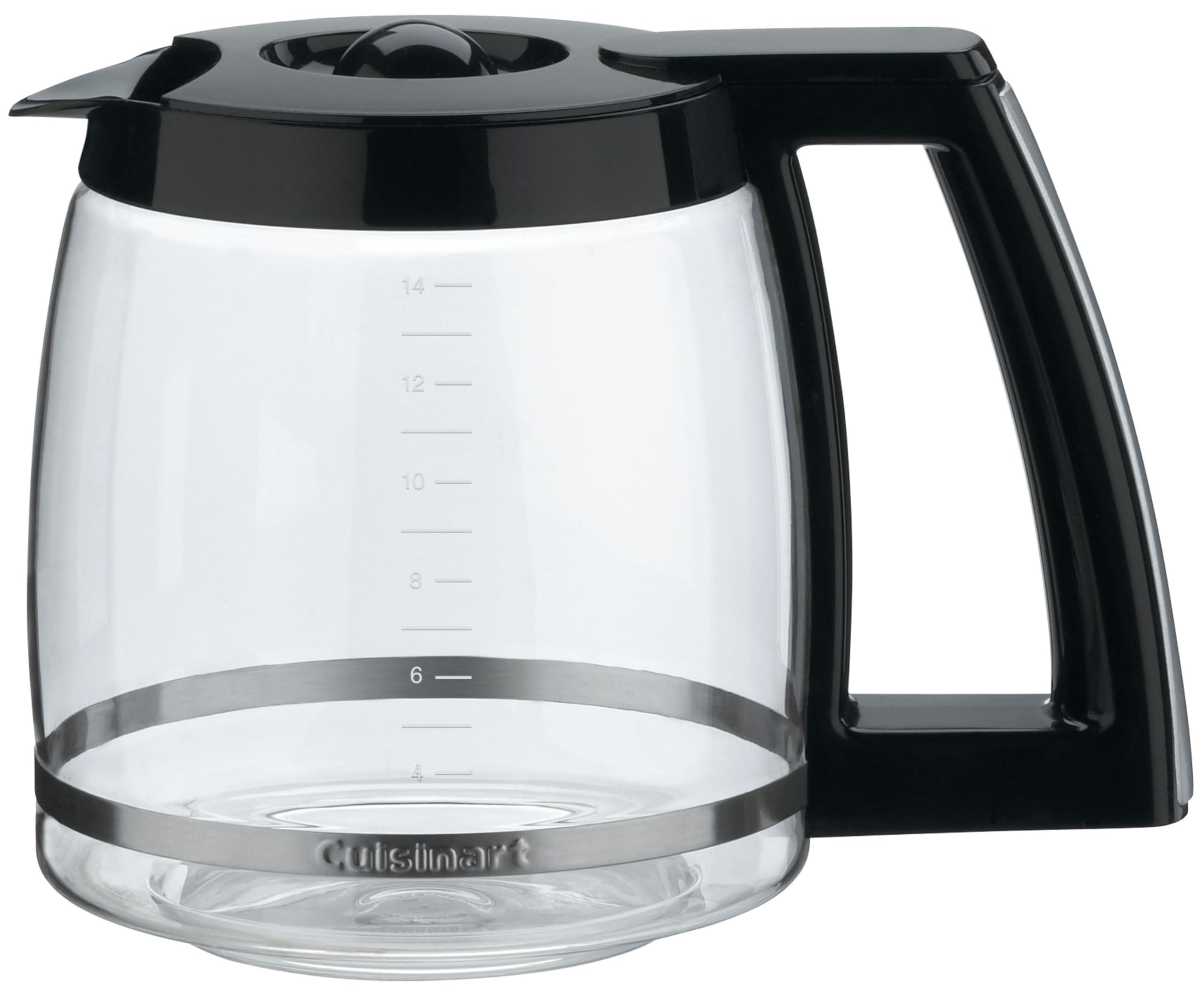 Cuisinart jarra frontal 14 tazas mostrando capacidad y diseño