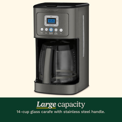 Cuisinart gold-tone permanent filter detail that reduces waste and maintains flavor