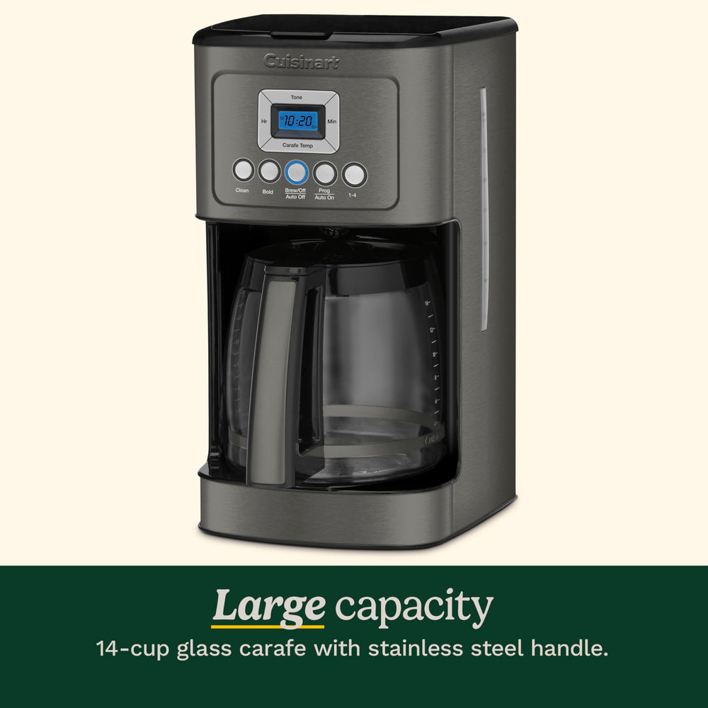 Cuisinart gold-tone permanent filter detail that reduces waste and maintains flavor