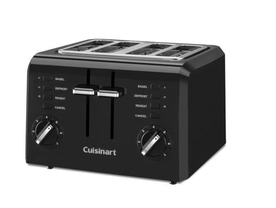 Cuisinart side profile highlighting dual independent controls for customized toasting