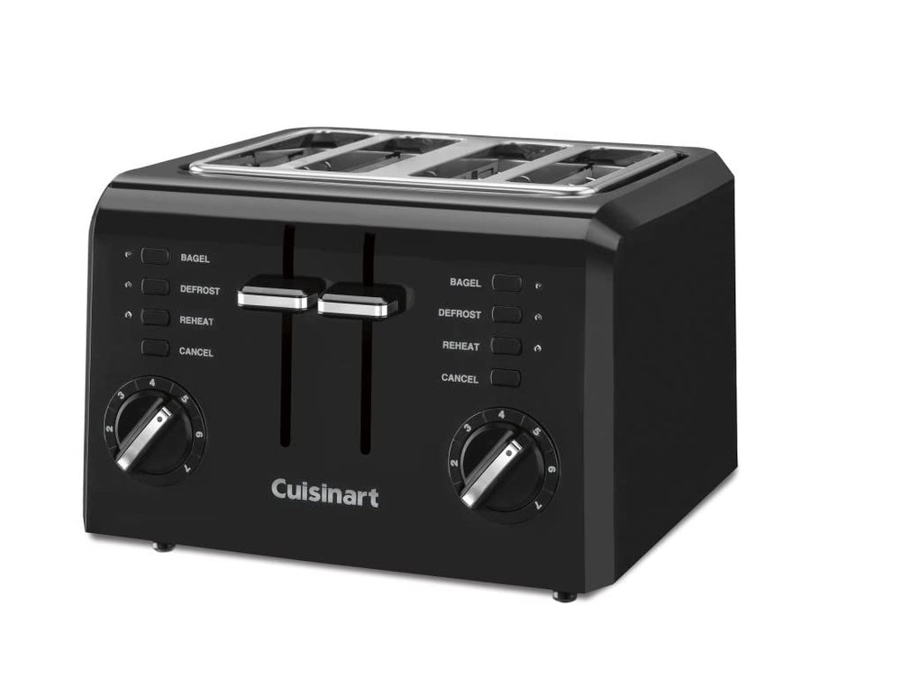 Cuisinart side profile highlighting dual independent controls for customized toasting