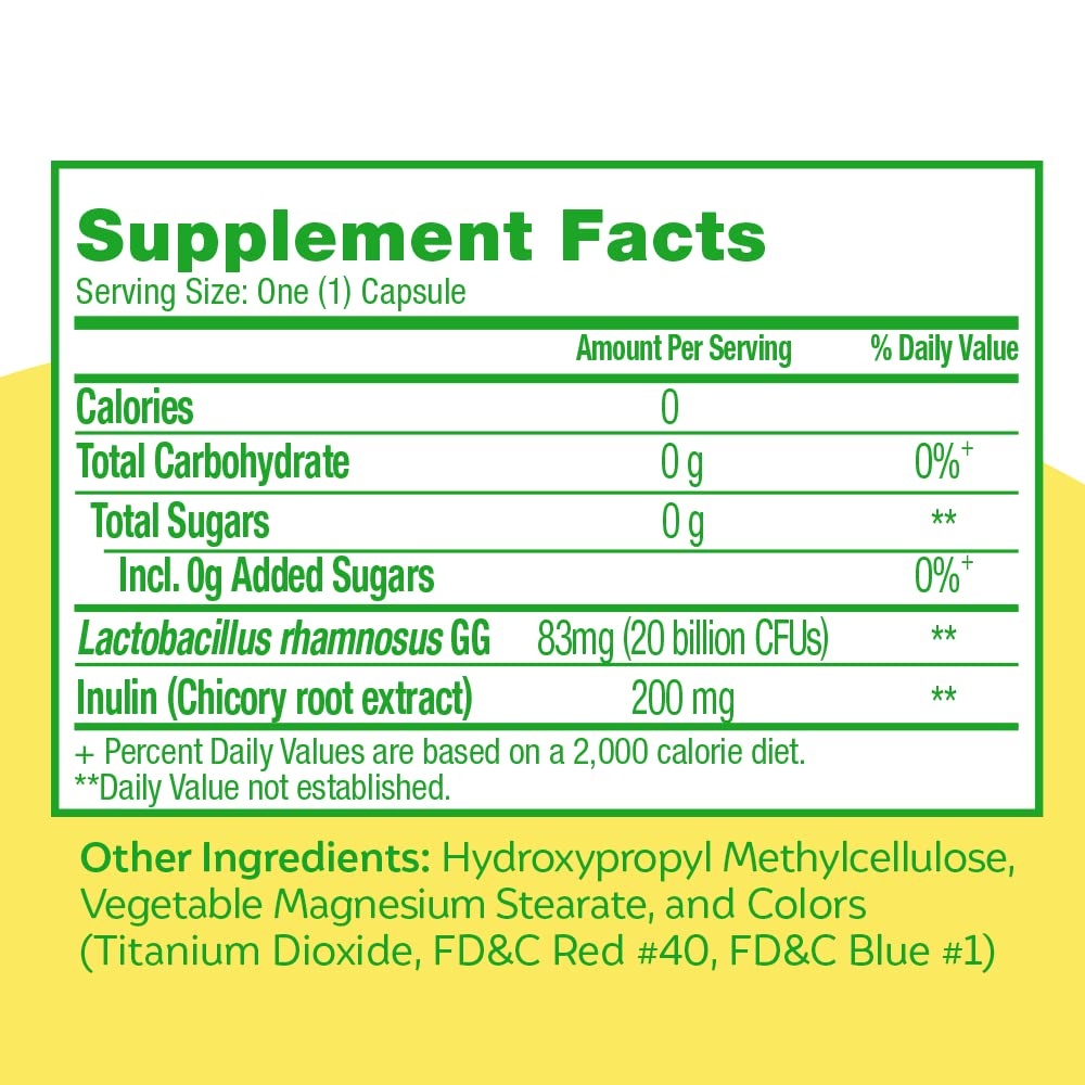 Culturelle detalle de cápsula y textura que destaca la formulación LGG