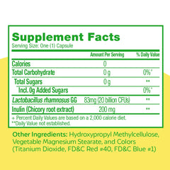 Culturelle detalle de cápsula y textura que destaca la formulación LGG