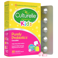 Culturelle frasco frente mostrando 30 tabletas y beneficio de conveniencia