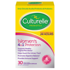 Culturelle front packaging showing 4-in-1 benefits for women