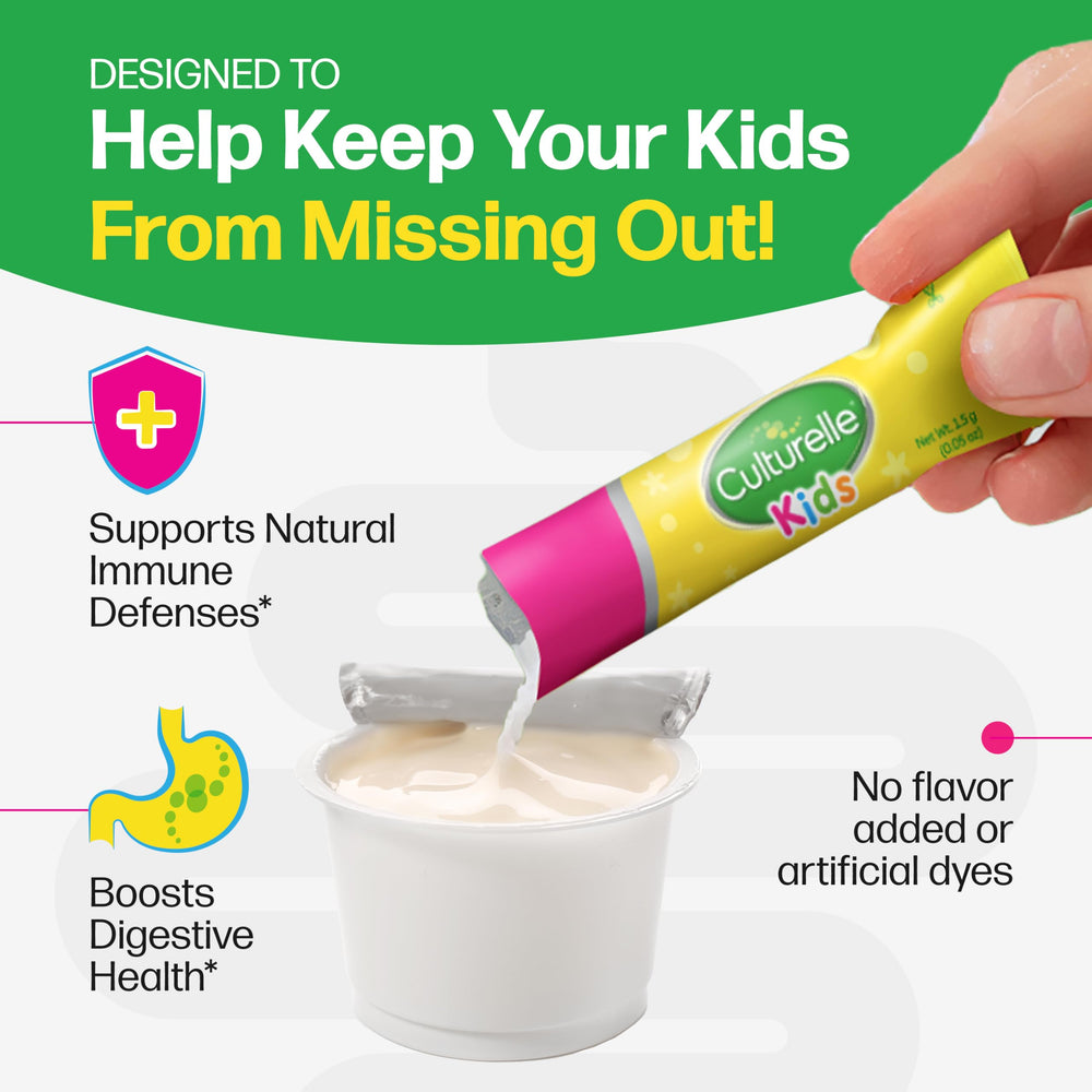 culturelle packet beside a teaspoon to show compact size