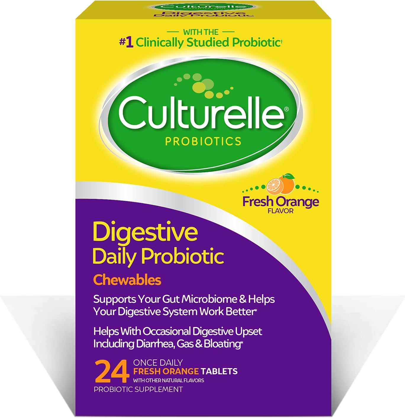 Culturelle frente del paquete que destaca 10 mil millones UFC y sabor naranja
