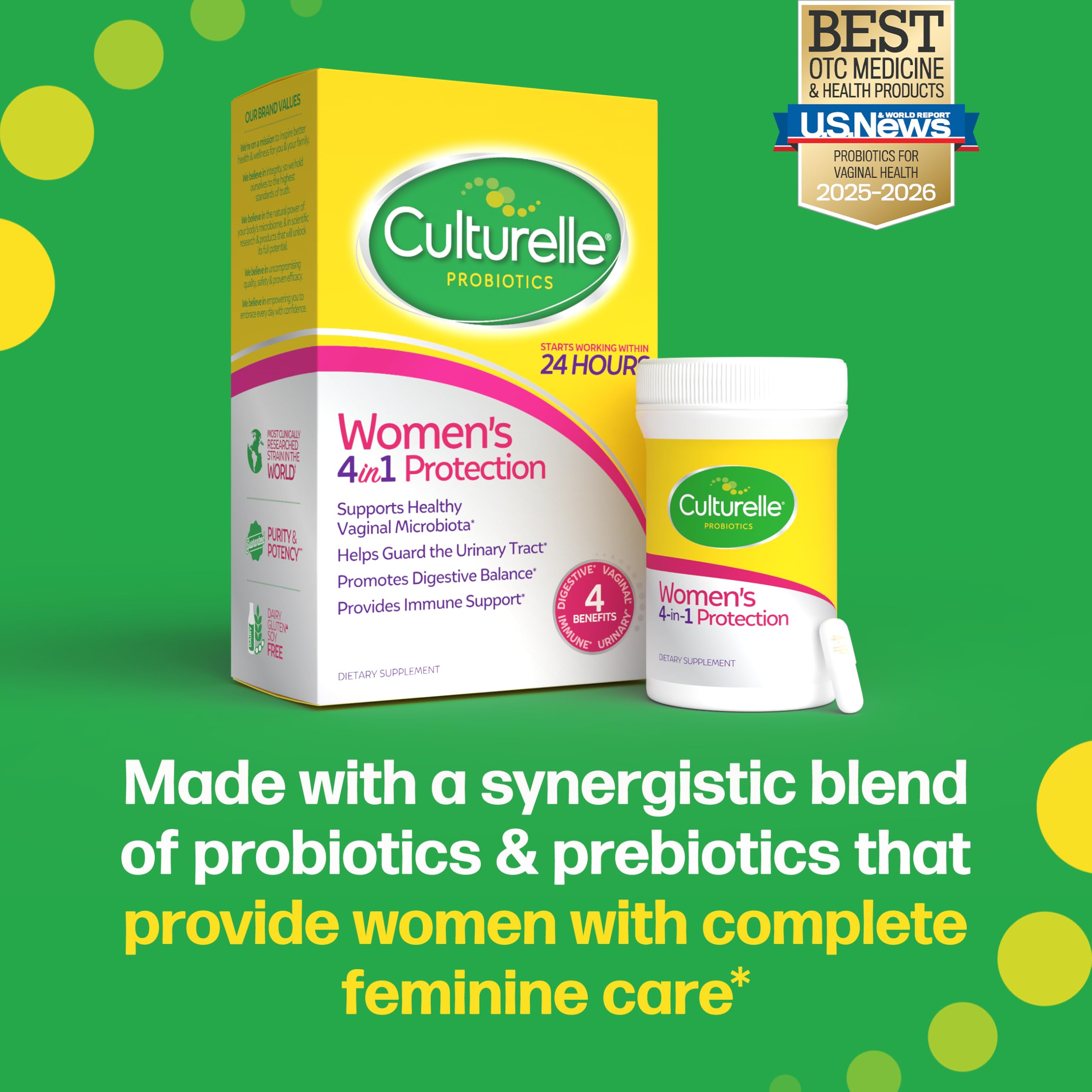 Culturelle open box with 30 capsules indicating month supply