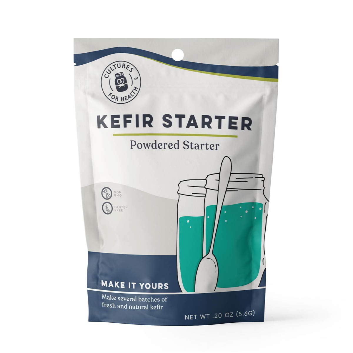 Cultures For Health imagen frontal del empaque mostrando contenido y conveniencia