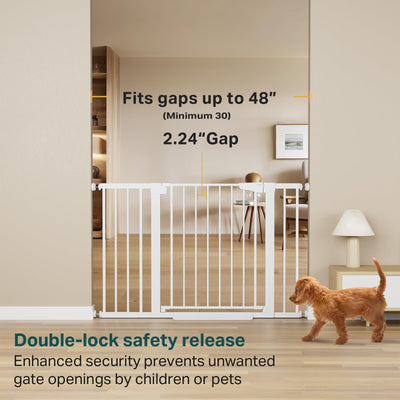Cumbor close-up of dual-lock latch demonstrating secure childproof function