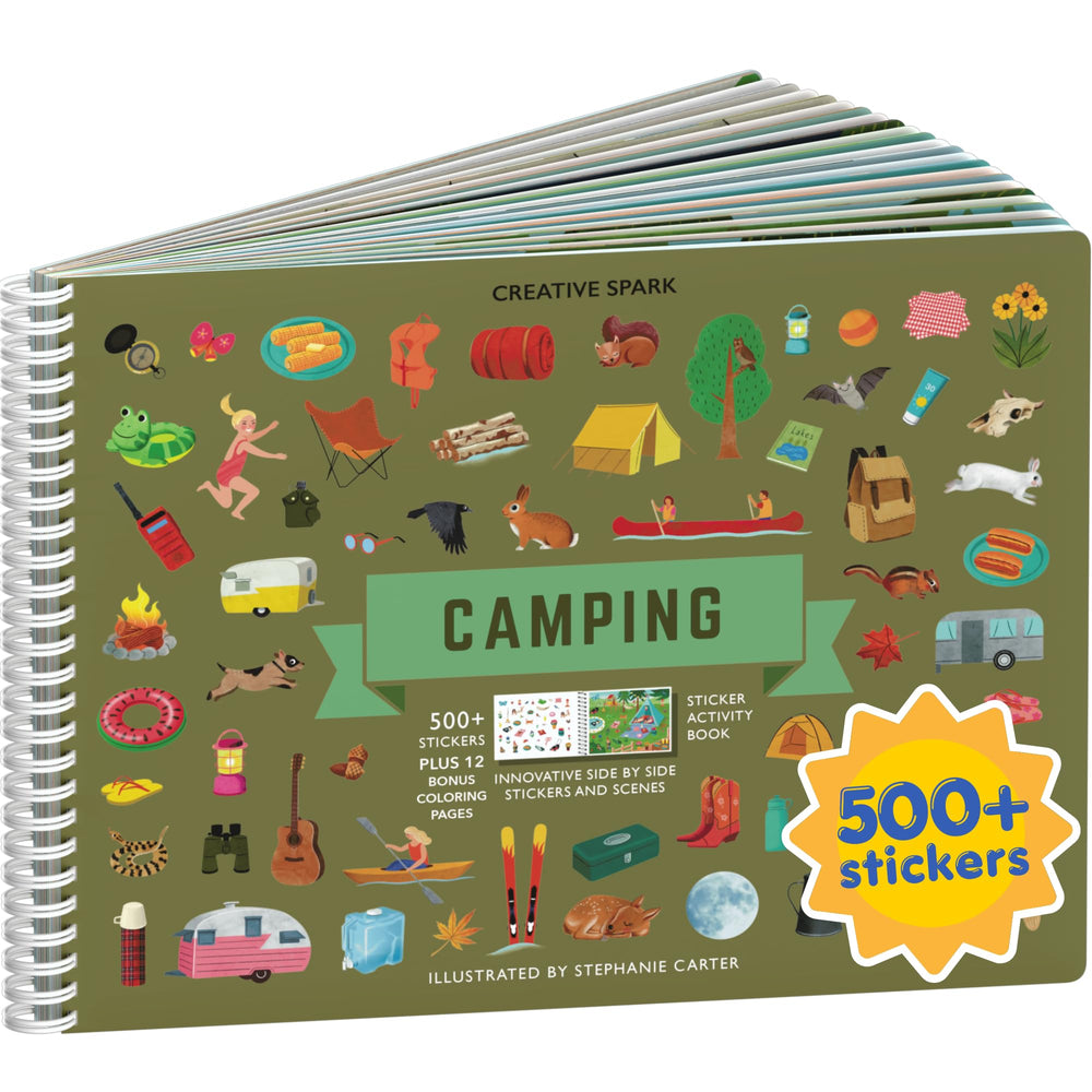 Cupkin portada del libro camping, atractivo visual y tema infantil