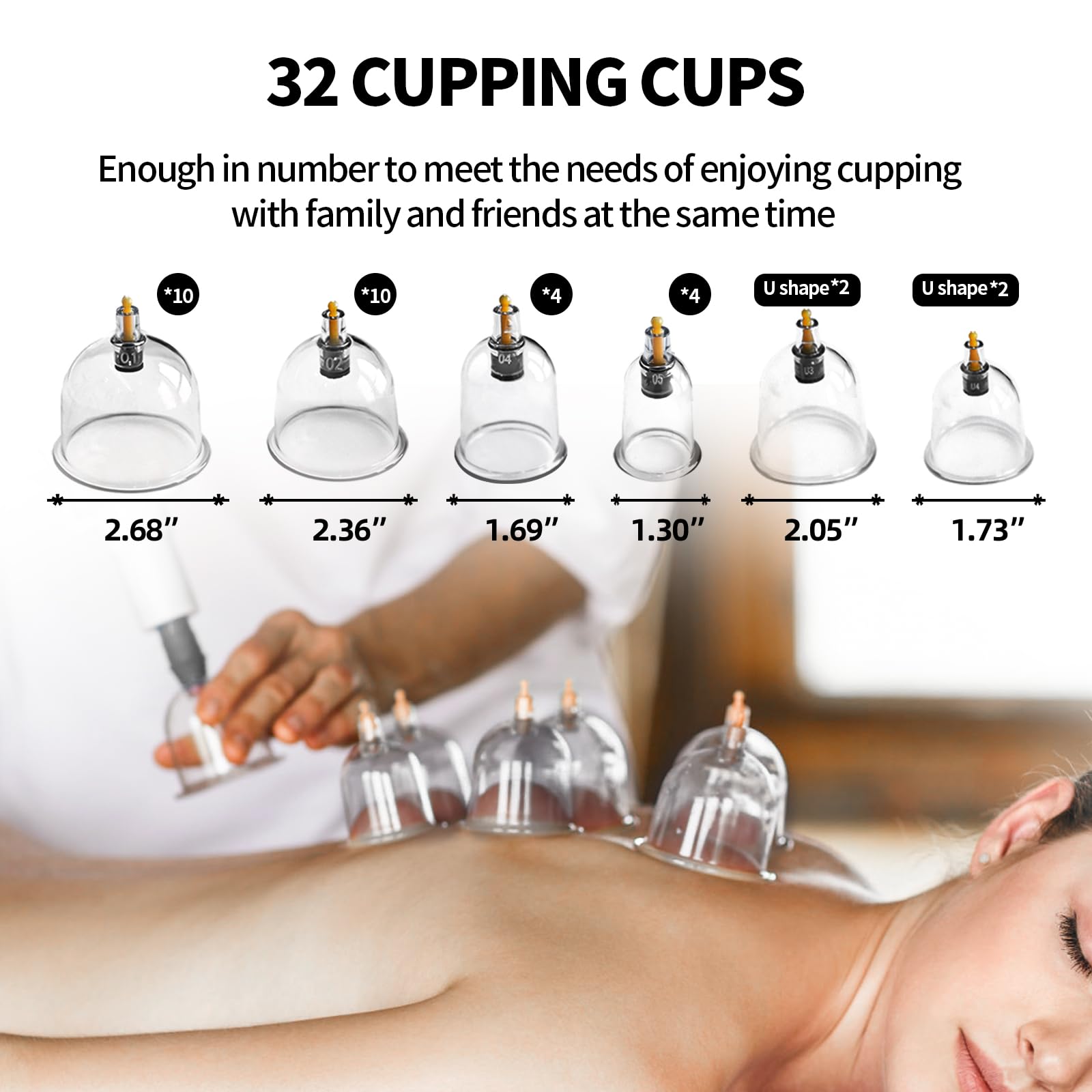 Cupluw conjunto de copas en varios tamaños para adaptarse a todo el cuerpo