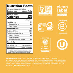 Cure Hydration detalle del polvo y textura fina, mezcla rápida