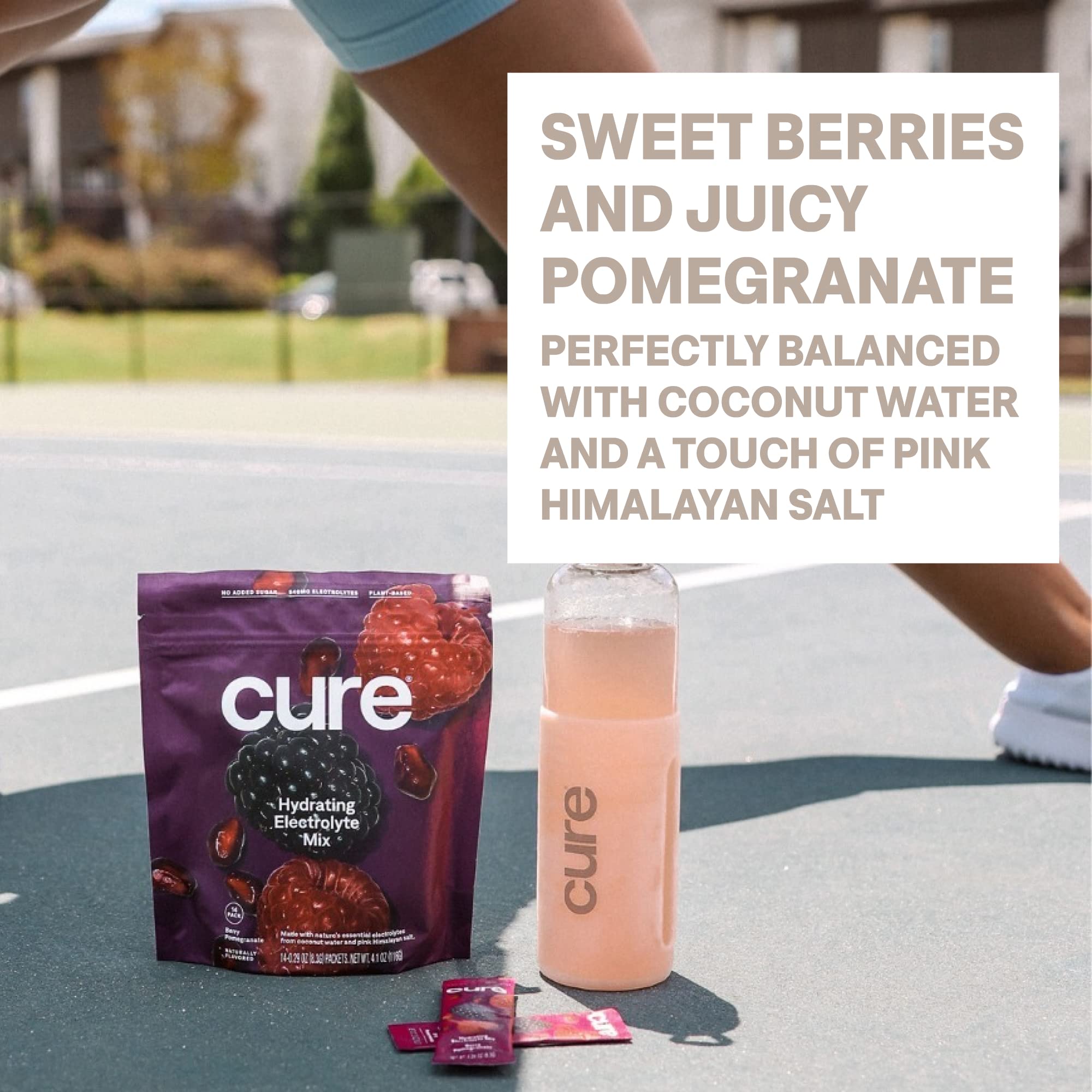 Cure Hydration usado por atleta en entrenamiento reponiendo electrolitos eficazmente