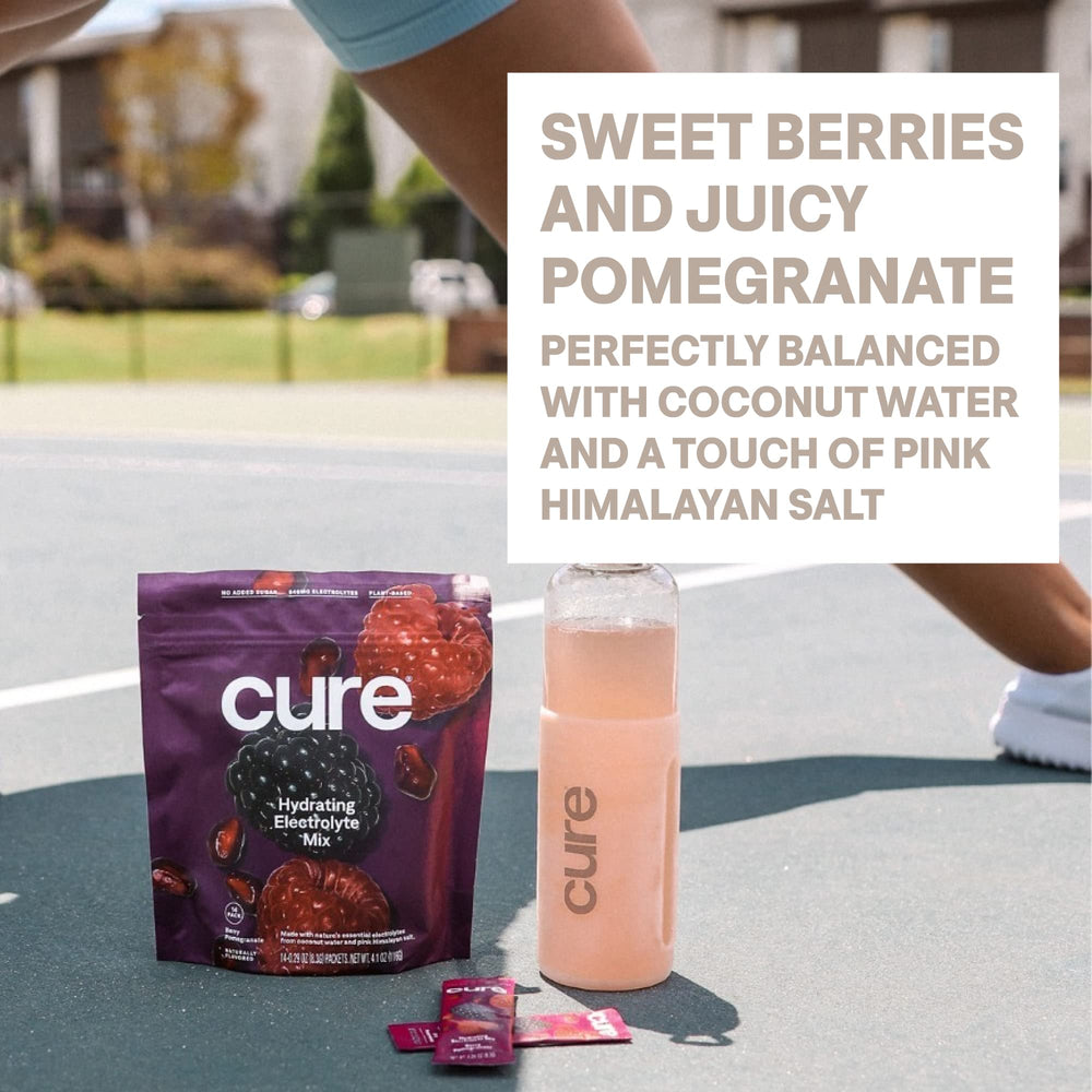 Cure Hydration usado por atleta en entrenamiento reponiendo electrolitos eficazmente