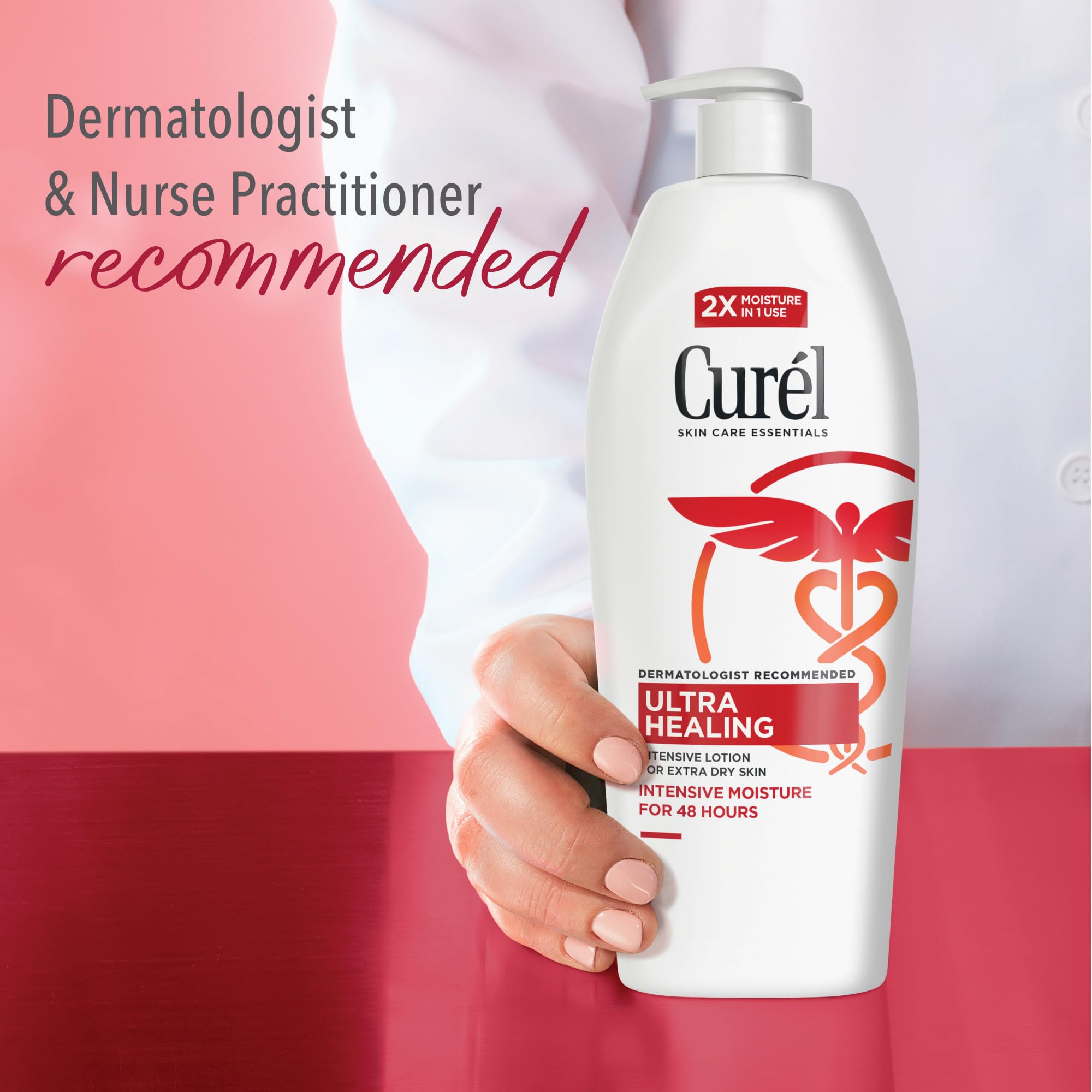 Curel etiqueta de ingredientes destacando ceramidas y fórmula libre de fragancia