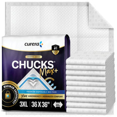 Curera Chucks protector empaque frontal mostrando paquete de 10 y beneficio de conveniencia