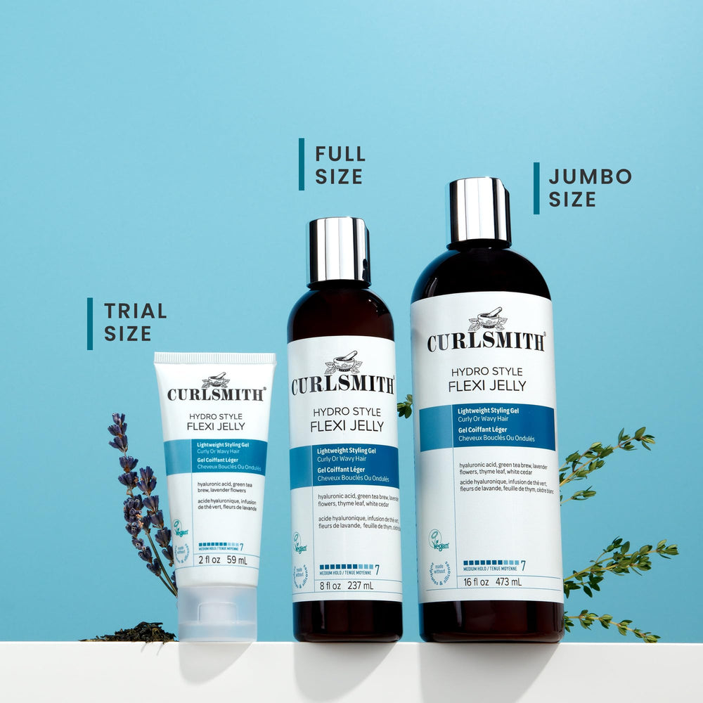 CURLSMITH ingredientes naturales dispuestos que muestran origen limpio
