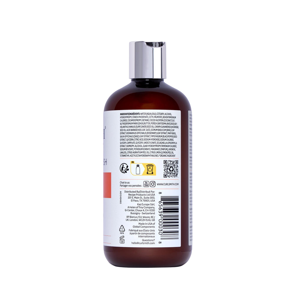 CURLSMITH rizos definidos después de usar el Conditioning Wash