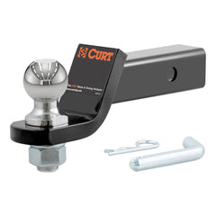 CURT front profile showing mount and shank, ready-to-tow convenience