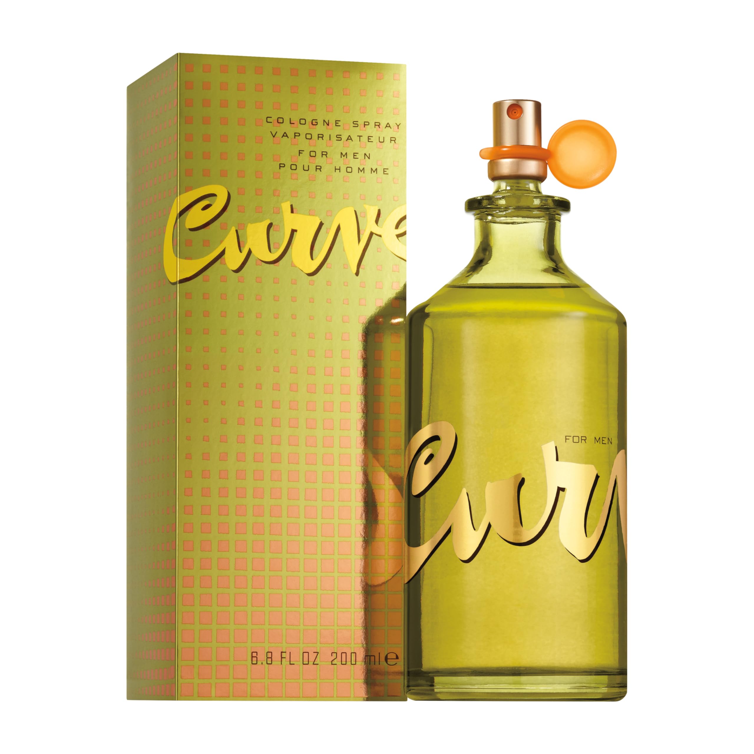 Curve frasco frente mostrando diseño y ventaja de presentación clara