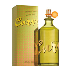Curve frasco frente mostrando diseño y ventaja de presentación clara