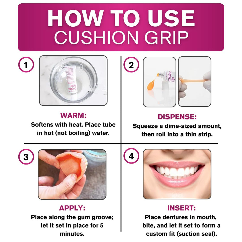 Cushion Grip prótesis comiendo sin deslizamiento ni molestias