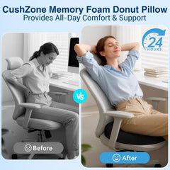 CushZone funda transpirable con cremallera para lavado fácil y fresco
