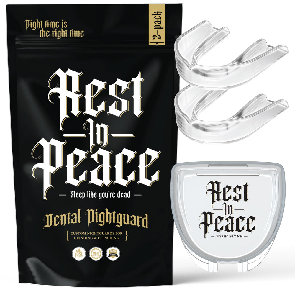 CUSTMBITE Rest in Peace pack frontal transparente, protección cómoda