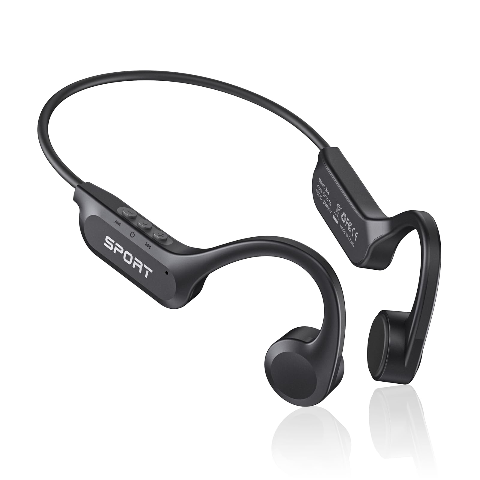 CXK auriculares frontal y embalaje mostrando diseño abierto y comodidad