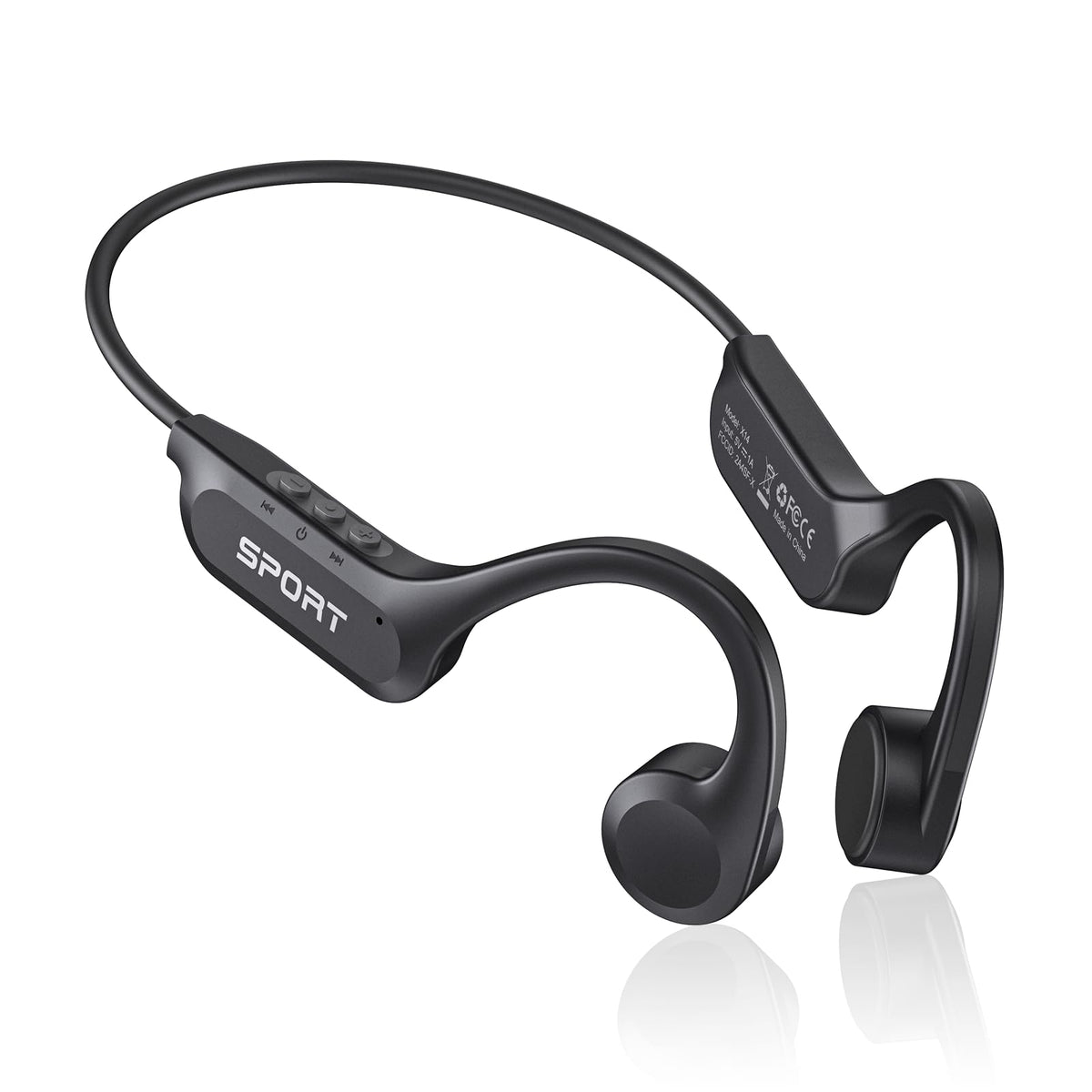 CXK auriculares frontal y embalaje mostrando diseño abierto y comodidad