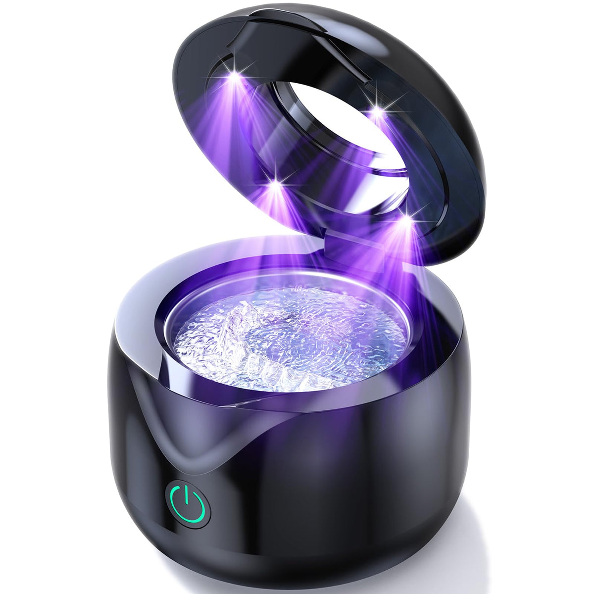 CXRUY pod frontal en gloss black mostrando diseño compacto y elegante